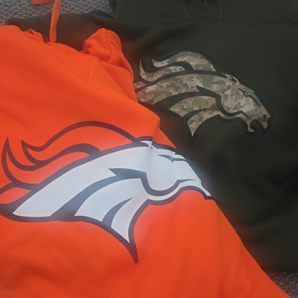 2 NFL Broncos Hoodies Bundle